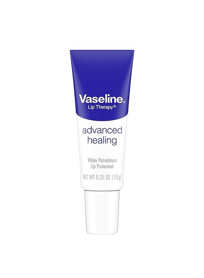 Lip Therapy Advanced Petroleum Jelly, Skin Protectant, Travel Size .35 Oz, Pack of 12