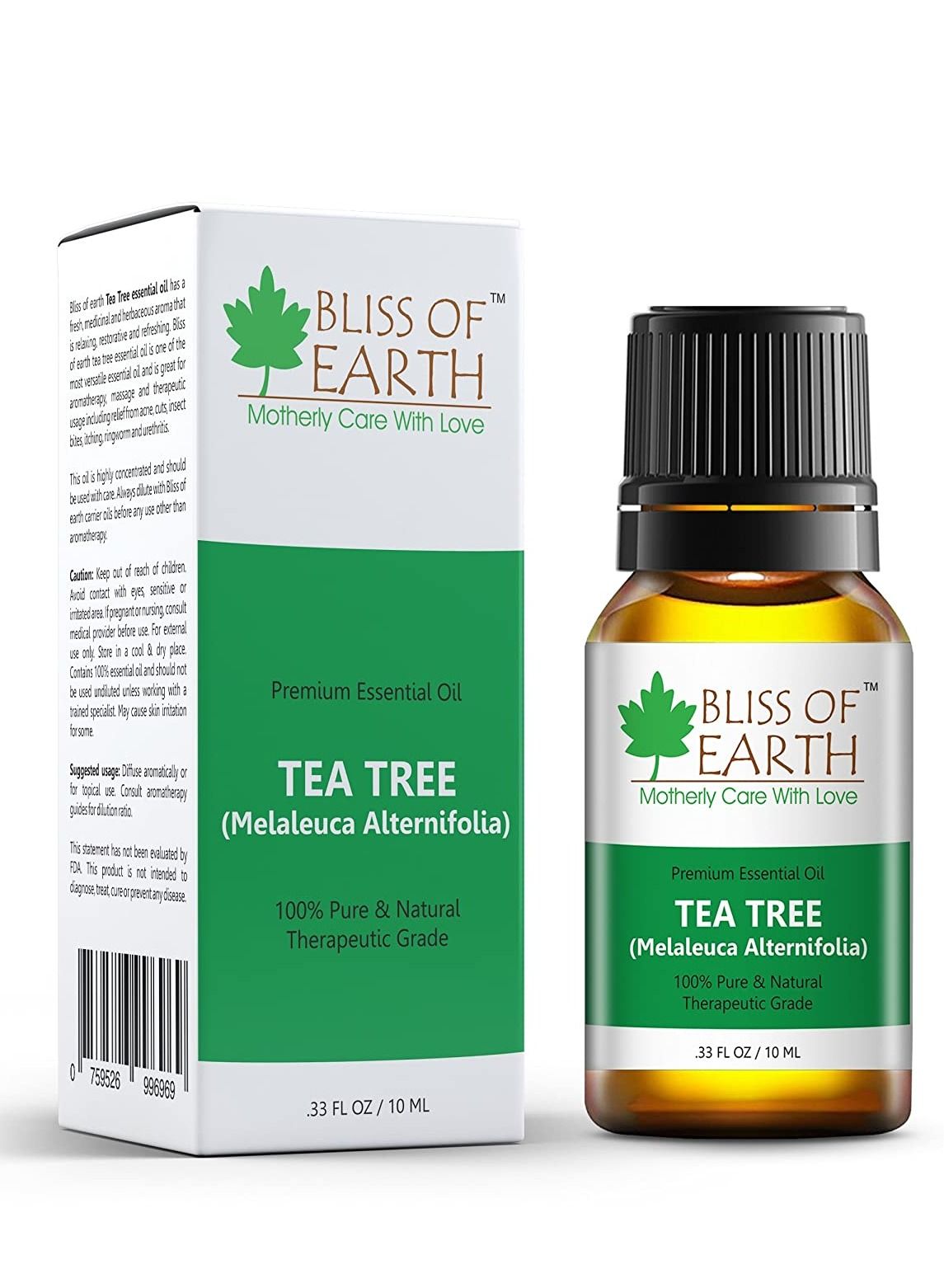 Pure Australian Tea Tree Essential oil, Steam Distilled, 10ml