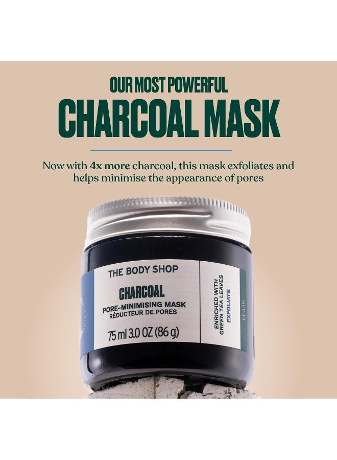 Charcoal Pore-Minimising Mask | Clinically Proven to Visibly Minimise Pores & Exfoliate Skin |Absorbs Excess Oil & Draws Out Dirt and Impurities, 75 ml - image 2