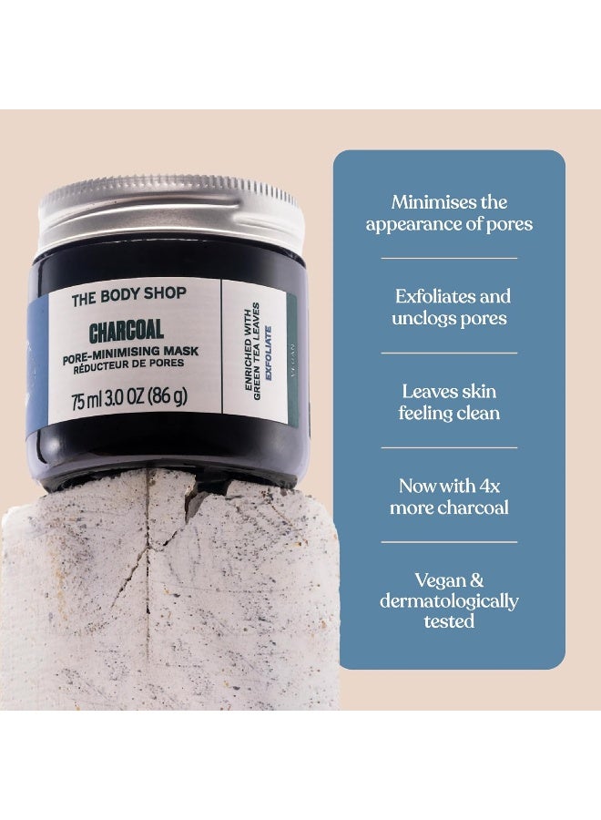 Charcoal Pore-Minimising Mask | Clinically Proven to Visibly Minimise Pores & Exfoliate Skin |Absorbs Excess Oil & Draws Out Dirt and Impurities, 75 ml - image 5