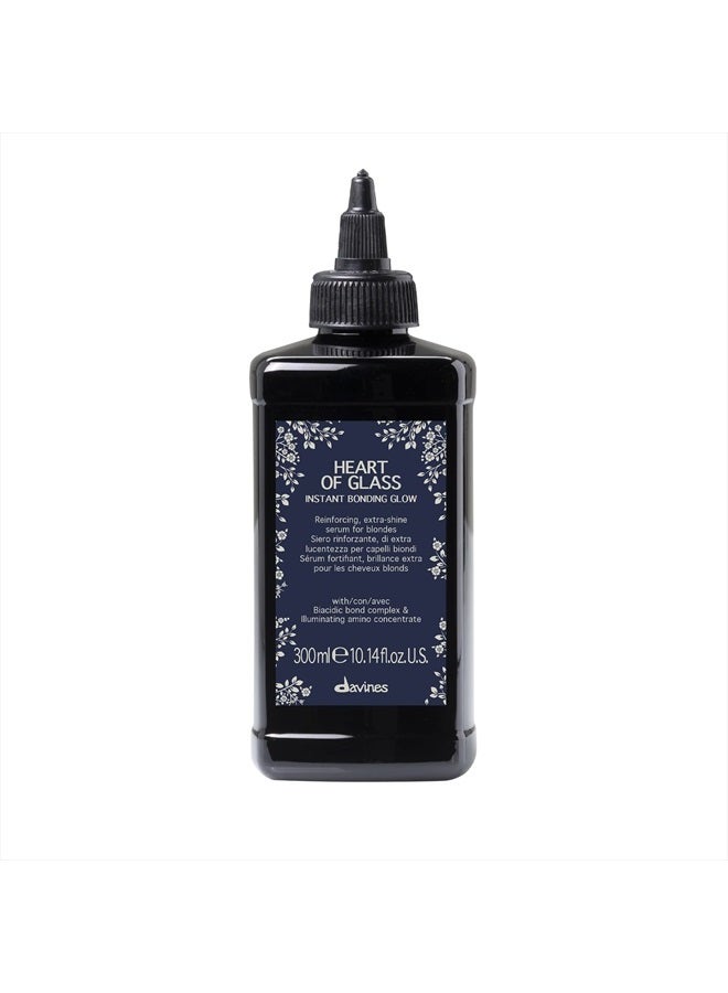 Heart of Glass Instant Bonding Glow, Reinforcing Shine Serum, Lightweight Treatment for Blonde And Color-Treated Hair, 10.14 Fl. Oz.