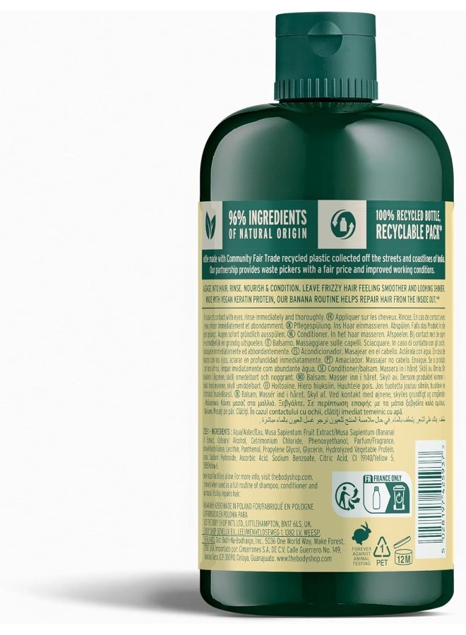 Banana Smooth & Shine Conditioner – Smooth, Frizz-Control Hair Care for Dry, Frizz-Prone Hair | Infused with Vegan Keratin Protein for Repair & Shine | Fruity Banana Scent, 250 ml - image 2