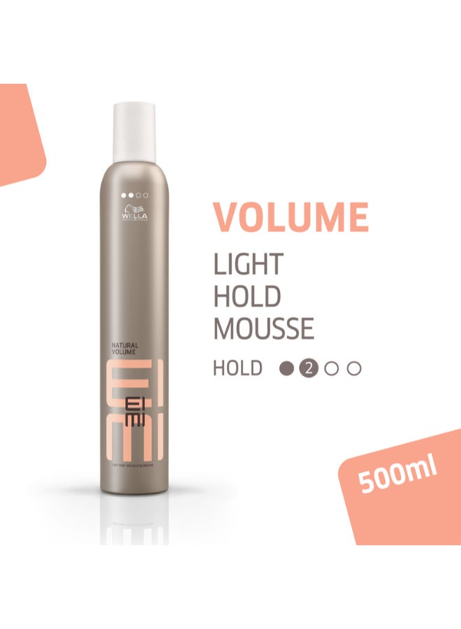 Eimi Natural Volume Mousse - Light Hold Mousse For Touchable Volume, Body And A Soft Finish (500 Ml) - image 2