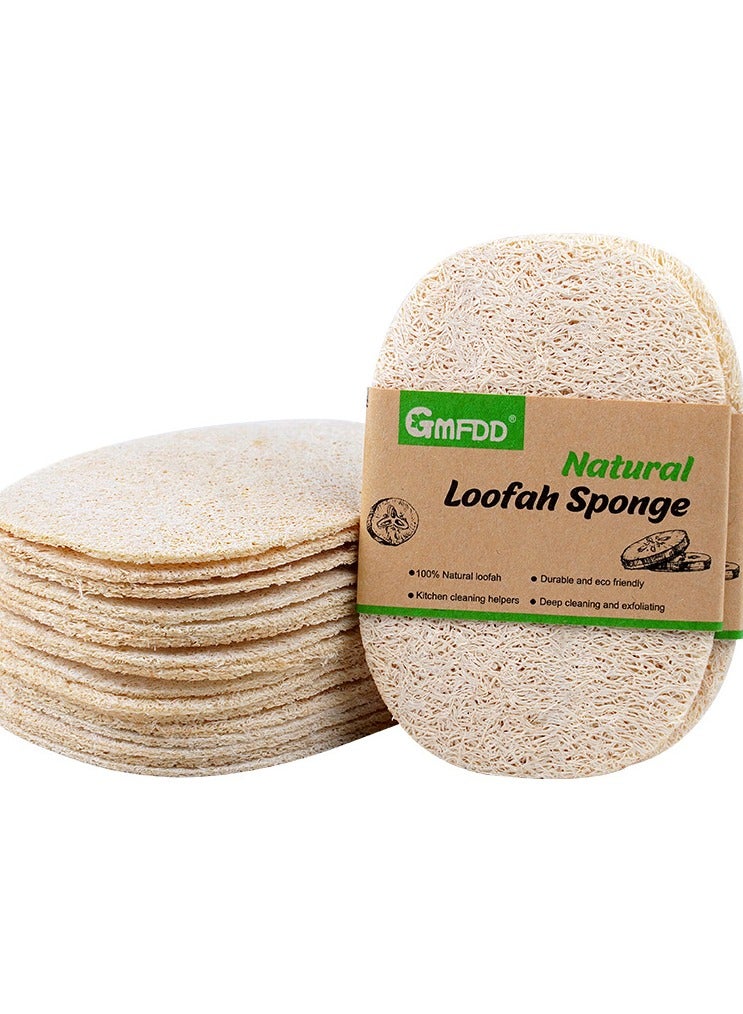 Natural Organic Loofah for Dish Cleaning or body scrub, 1 set 4 pieces