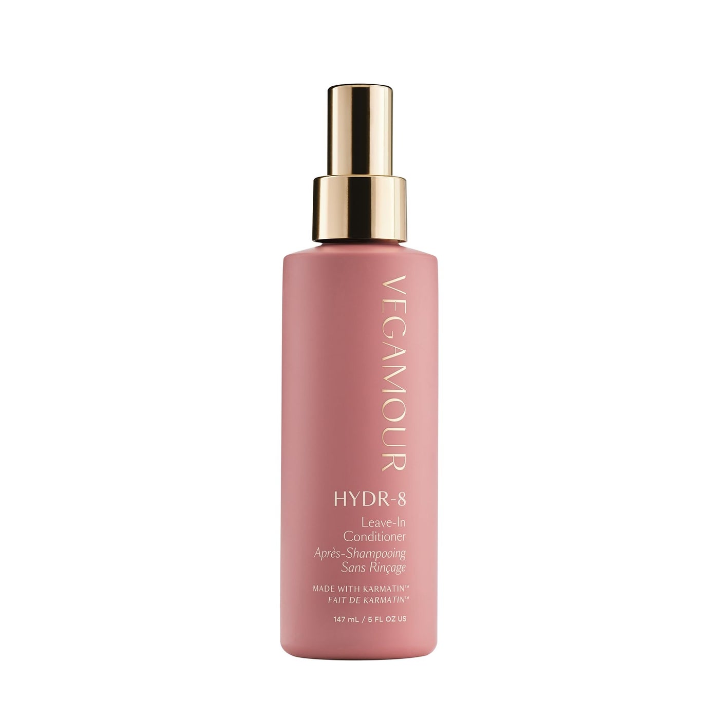 VEGAMOUR HYDR-8 Leave-In Conditioner, for Deep Hydration & Heat Protection, with Vegan Keratin, for Soft, Silky, Frizz Free Hair, 5 fl oz