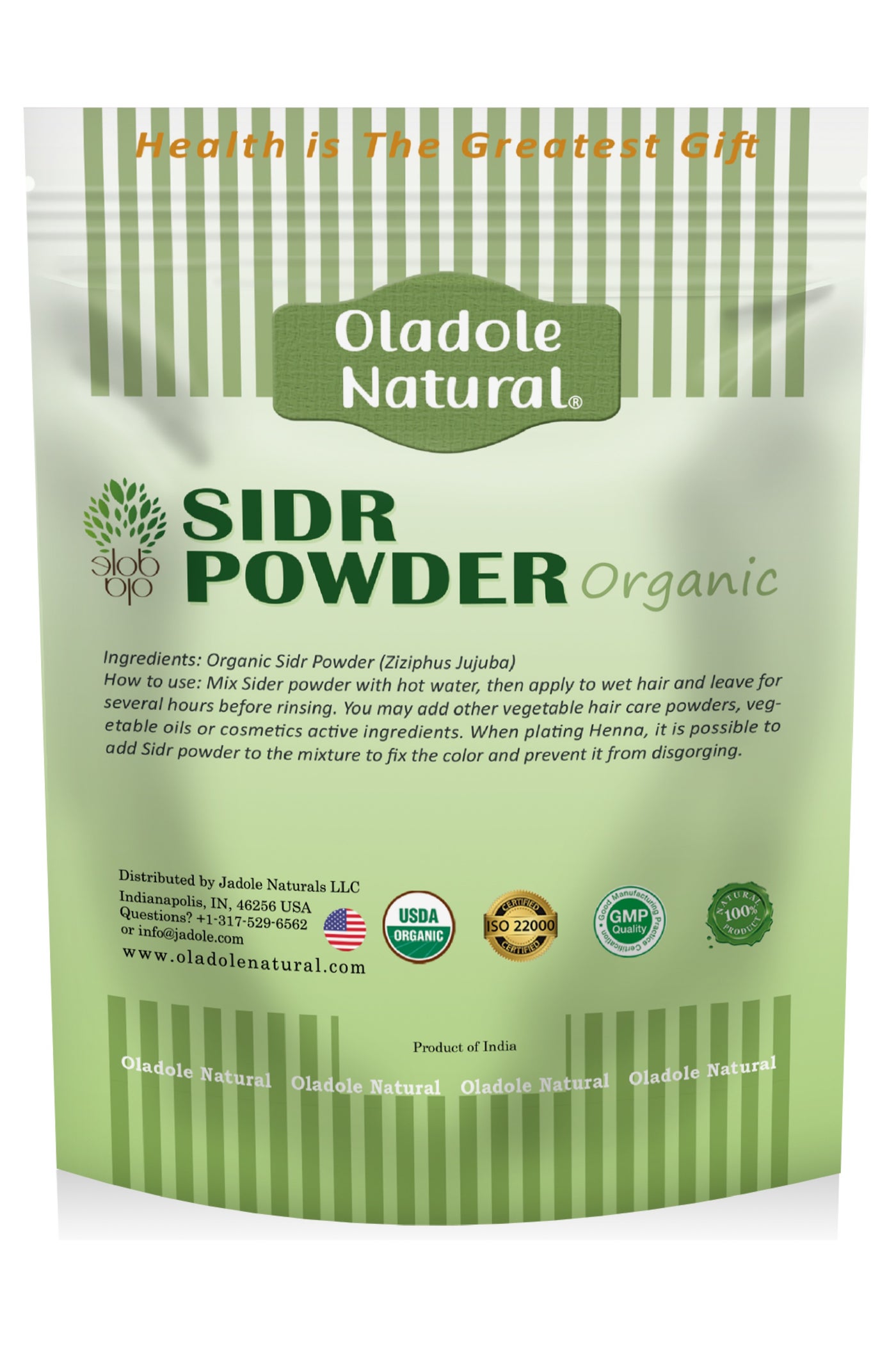 Organic Sidr Powder, Pure & Premium Hair and Skin Care - 300g
