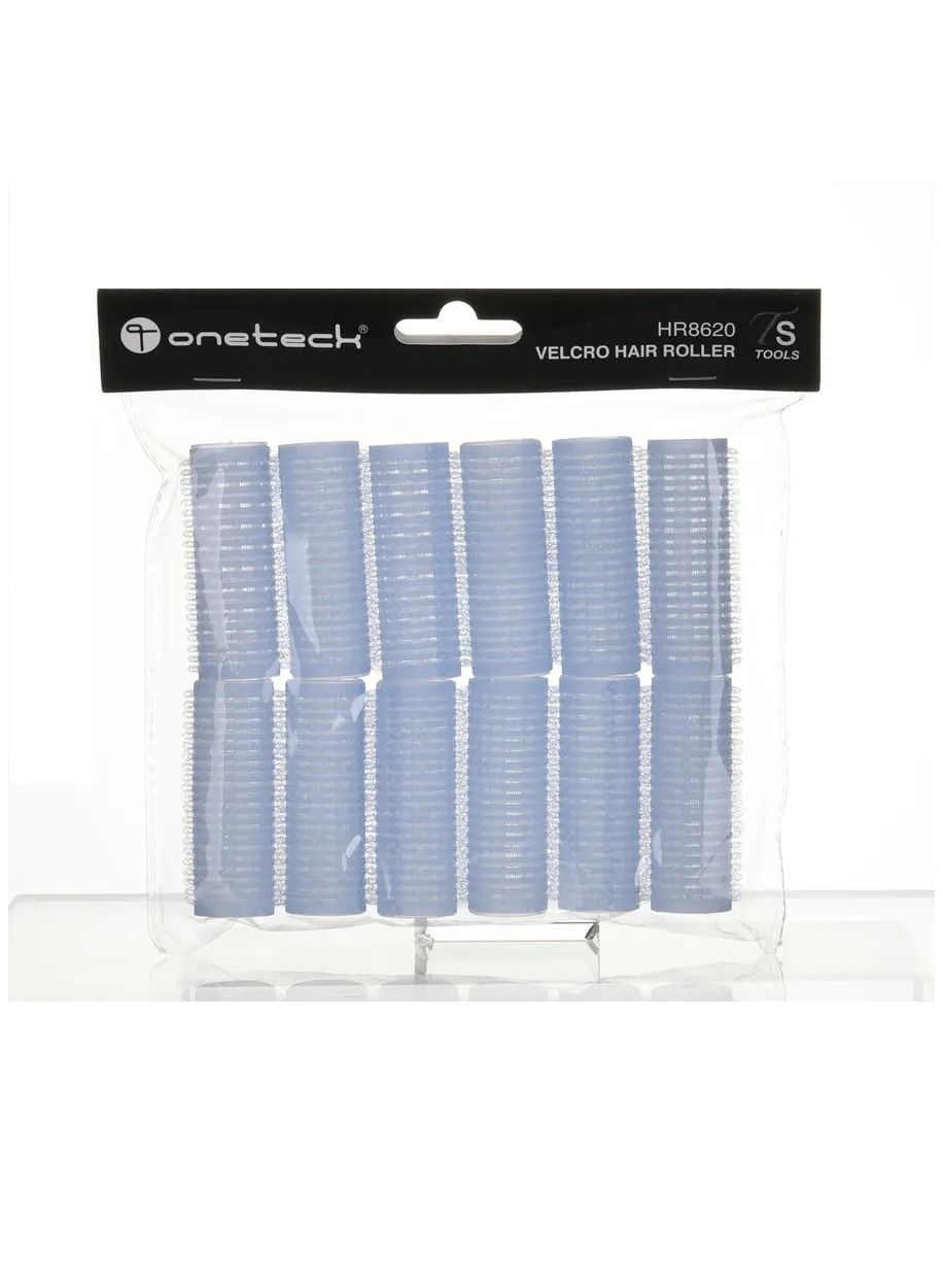 Velcro Hair Rollers 62x20mm Blue 12Pcs