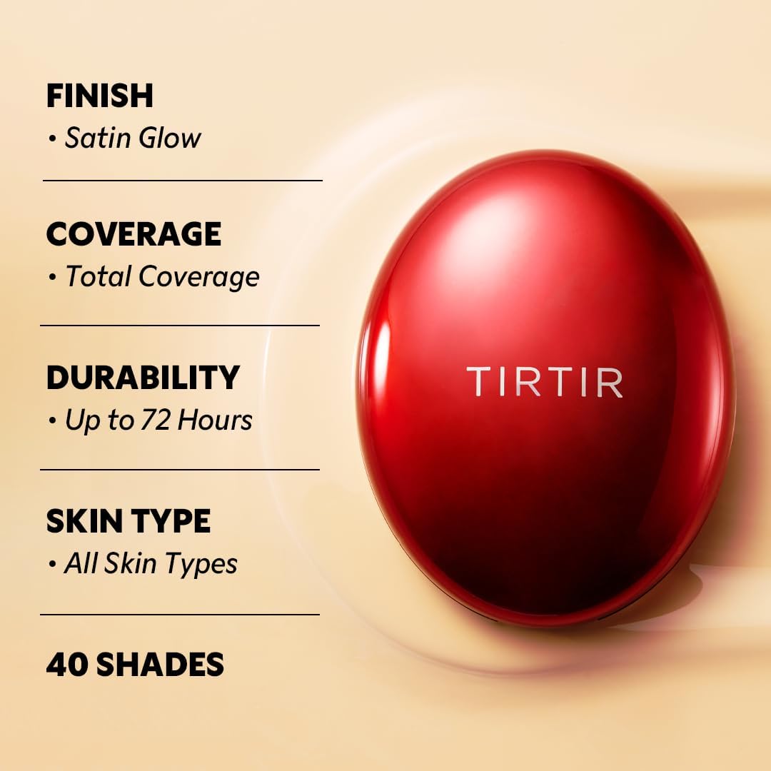 TIRTIR Mask Fit Red Cushion Foundation - 15C Fair Porcelain, 18g - image 4