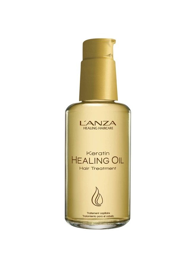 Keratin Healing Oil Treatment – Restores, Revives, and Nourishes Dry Damaged Hair & Scalp, With Restorative Phyto IV Complex, Protein and Triple UV Protection (3.4 Fl Oz)