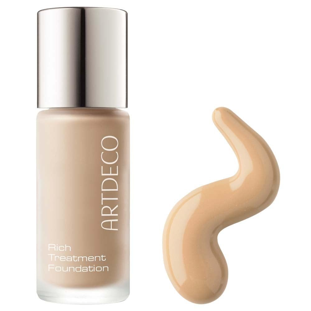ARTDECO Rich Treatment Foundation - Delicious Cinnamon NÂ°21 - Conceal Imperfections & Create Flawless Complexion - Long-Lasting - Velvety-Smooth Finish - Water-Resistant - Vegan Makeup - 0.67 Fl Oz