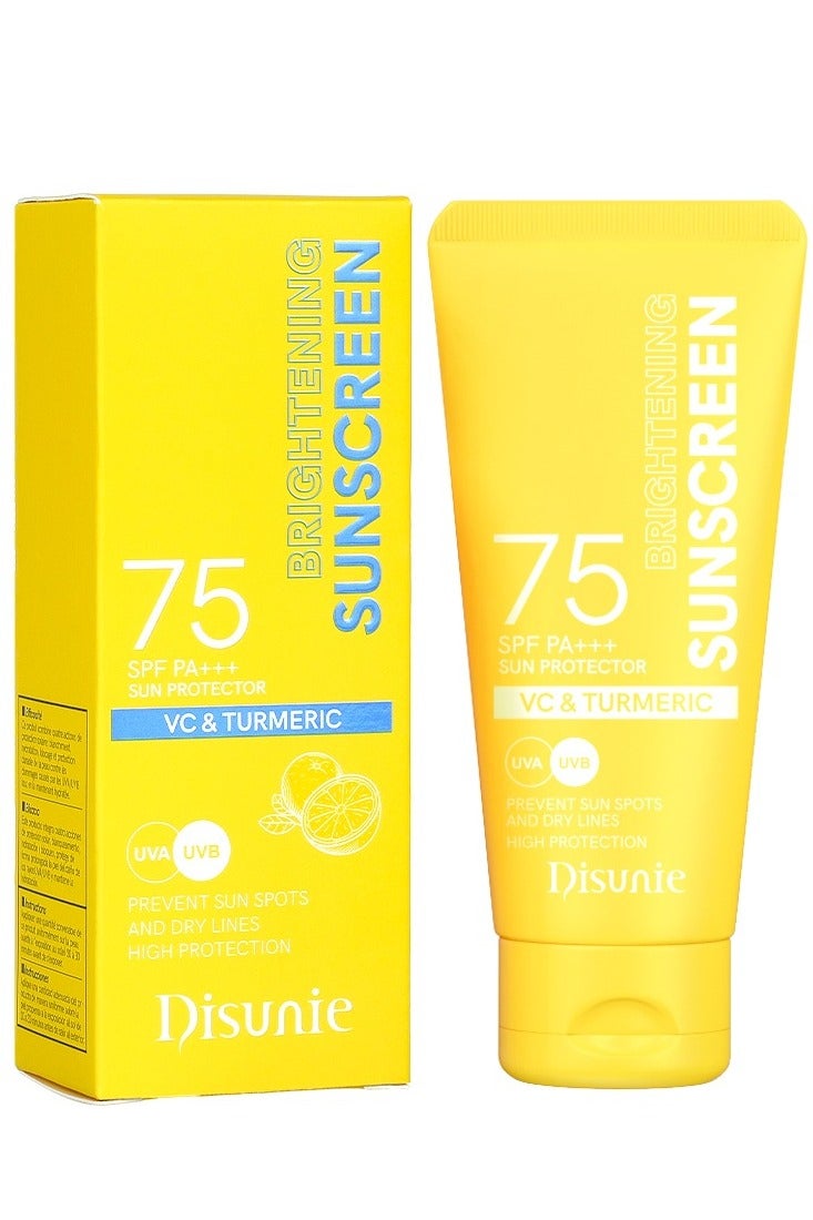 Brightening Sunscreen 75 SPF UV With Turmeric & Vitamin C