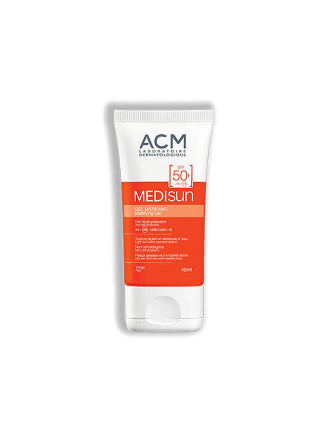 Medisun Mattifying Gel SPF 50+, 40ml – Oil-Free Sunscreen for Oily & Acne-Prone Skin