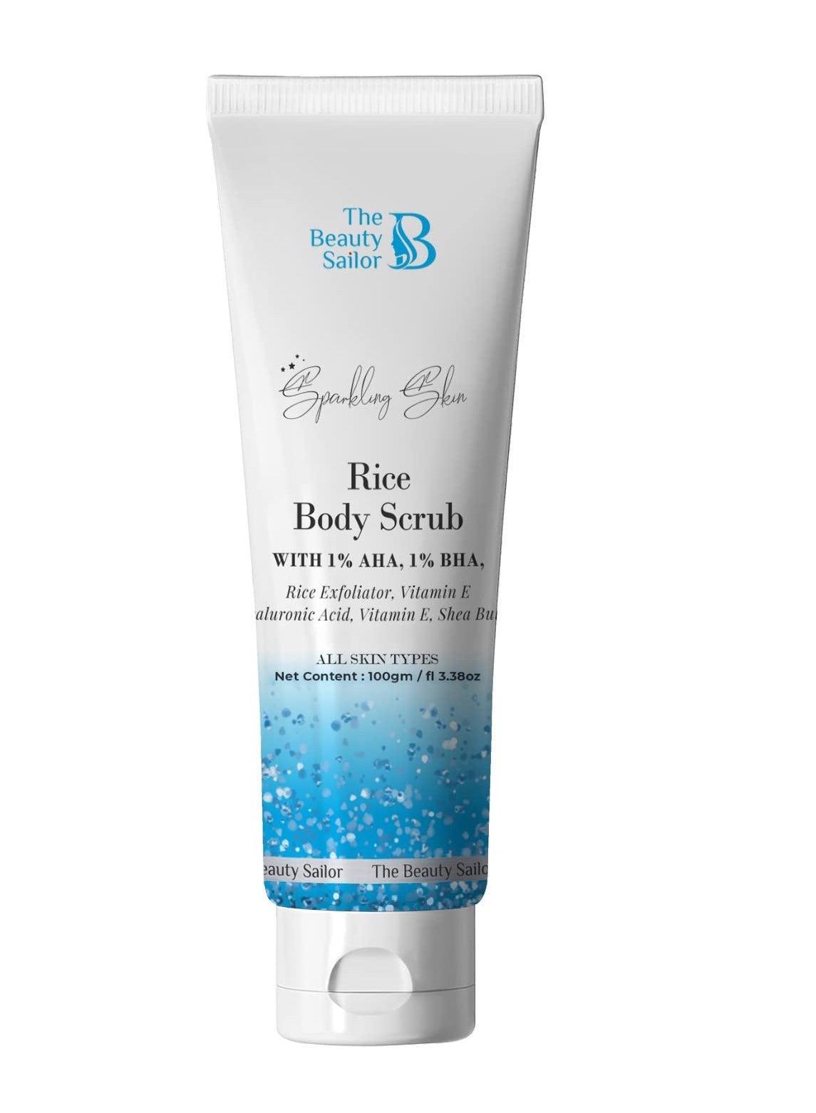 The Beauty Sailor Rice Body Scrub with Hyaluronic Acid 100gm