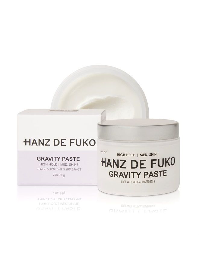 Gravity Paste ‚Äì Premium Men's Hair Styling Pomade ‚Äì High Hold, Medium Shine Finish ‚Äì Certified Organic Ingredients, 2 oz.