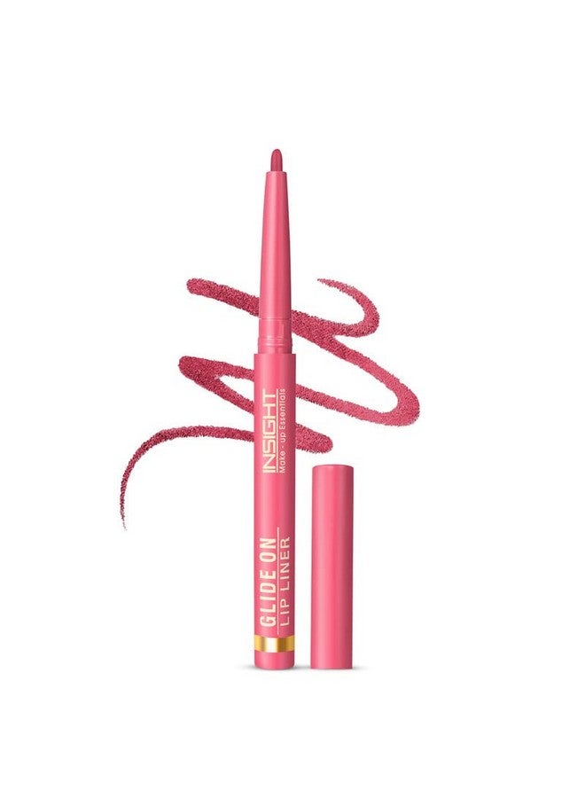 INSIGHT Glide On Lip Liner -I am Game| Intensely Pigmented | Ultra Smooth Texture | Long lasting Formula | Weightless Formula - 0.3 g