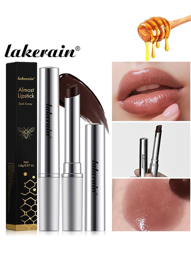 Dark Honey Lip Stick - Hydrating Natural Glossy Lip Balm ,Moisturizing Lip Tint Makeup Lip Care Balm For Dry Lips Lip tint Nursing,Vitamin E Tinted Cosmetic Lip Stain Make Up