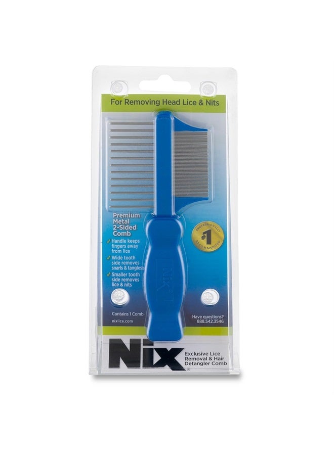 Lice Removal Comb, Removes Dead Lice & Eggs from Hair, 2-Sided