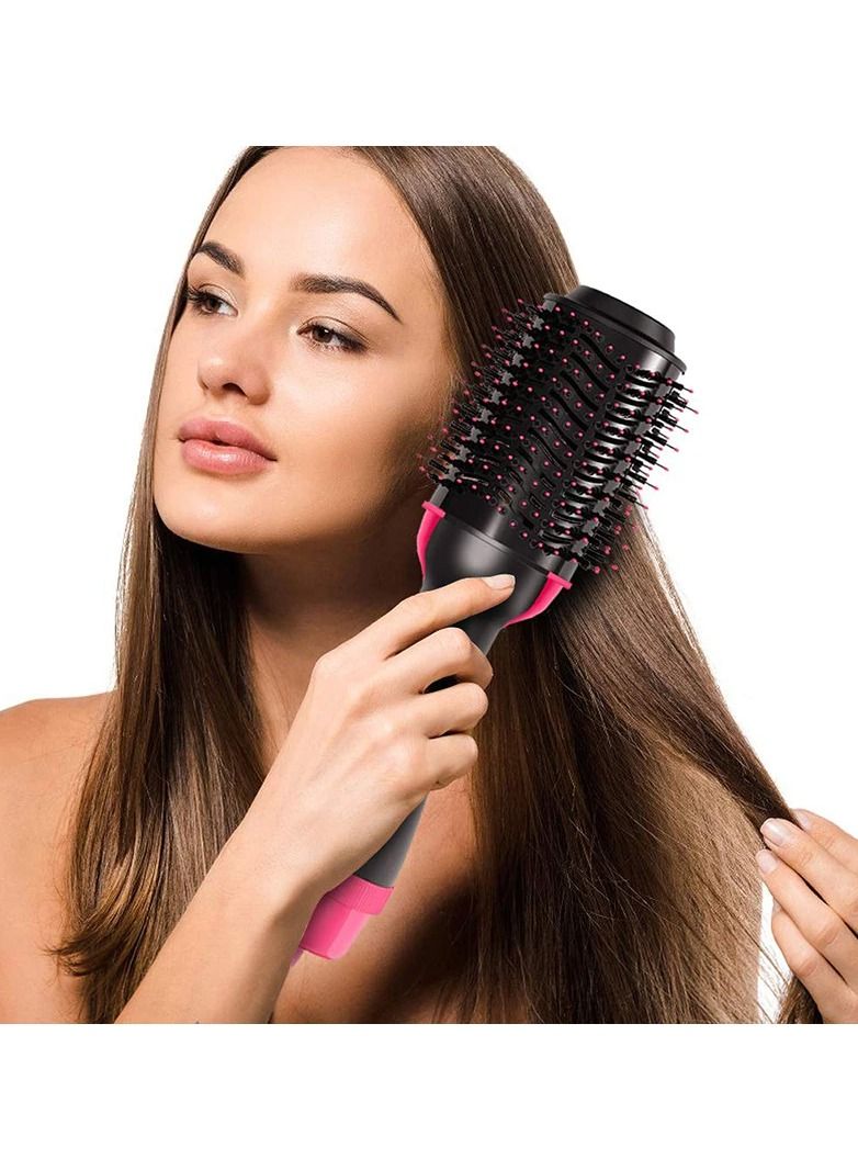Hair Dryer Brush, Blow Dryer Brush, Anti-Frizz Hair Brush Blow Dryer, Negative Ion Hot Air Brush Styler and Dryer with Ceramic Coating, Blow Dry Brush for Straightening, Drying, Curling
