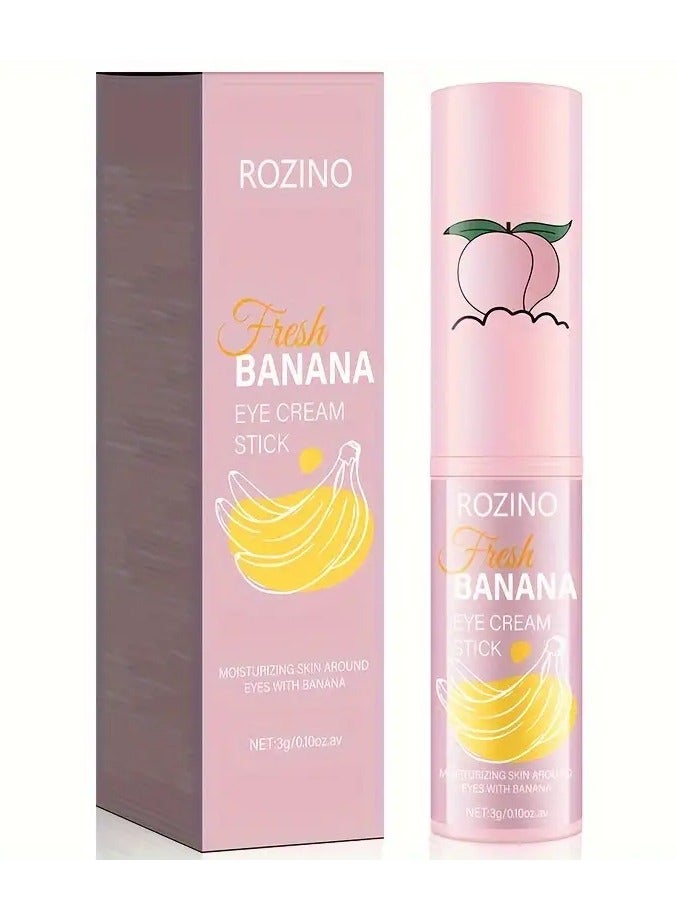 3g Banana Eye Cream Stick Moisturizing, Non greasy, Easy to Absorb, Creating Smooth Skin Rich in Vitamin E Suitable for All Skin Types