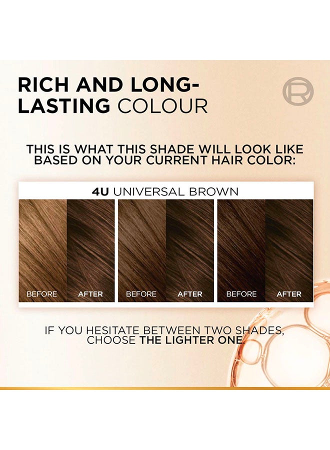 L'Oreal Paris Excellence Crème Universal Nudes Hair Color 3U Dark Brown - image 5