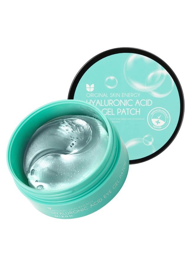Hyaluronic Eye Gel Patch with Triple Hyaluronic Acid and Seaweed Extracts for Deep Hydration, Plumping, and Soothing – 60pcs – Improves Dryness and Smooth Texture