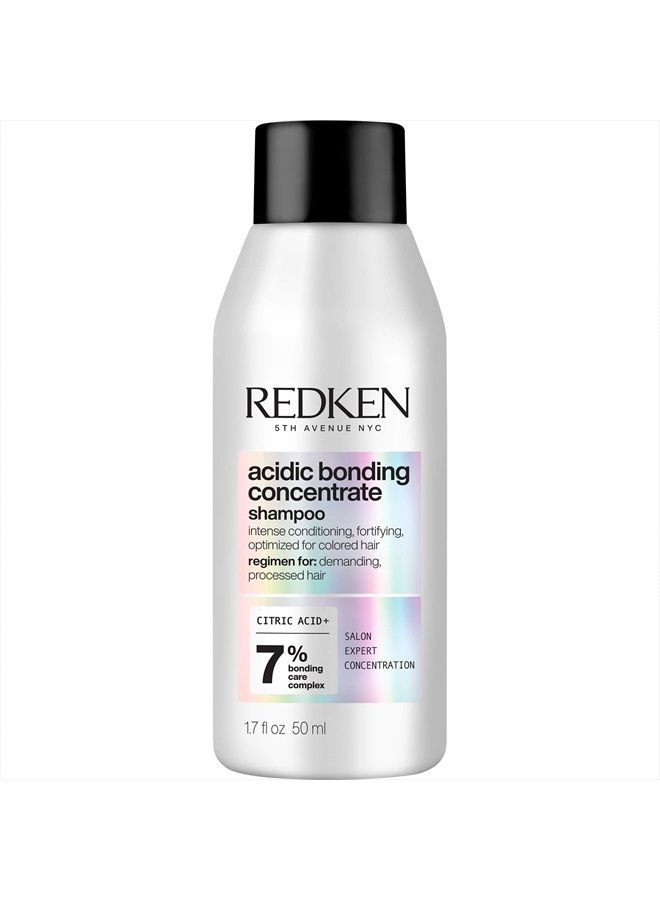 Redken Bonding Shampoo for Damaged Hair Repair | Acidic Bonding Concentrate | For All Hair Types | Travel Size | 1 Fl. Oz.