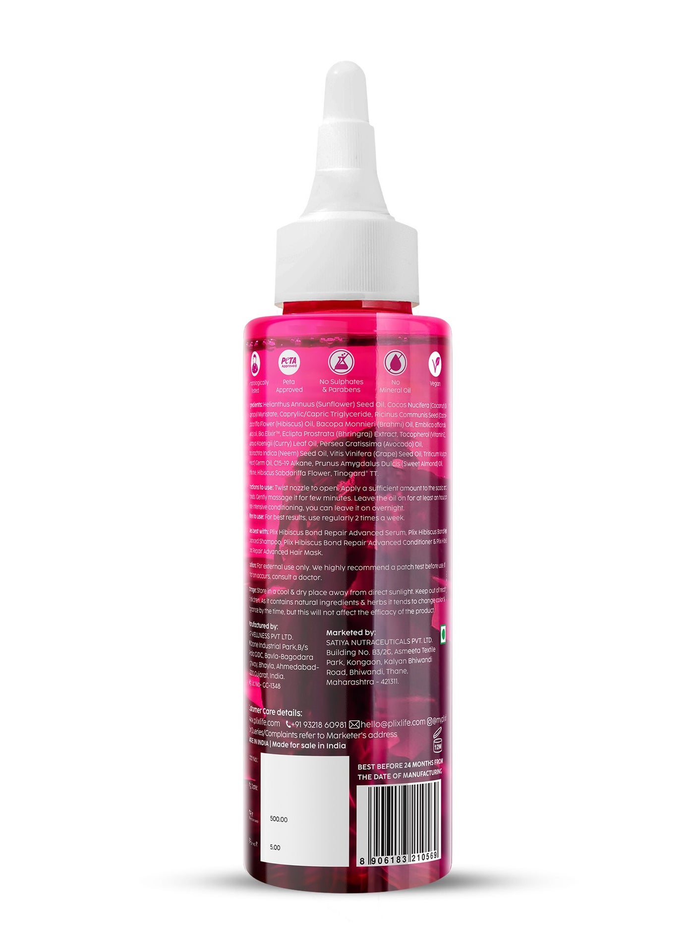 Hibiscus Bond Repair Advanced Hair Oil for Damaged Hair - 100ml Repairs Damaged Hair Due To Heat Styling Restores Strength & Reduces Breakage - image 2
