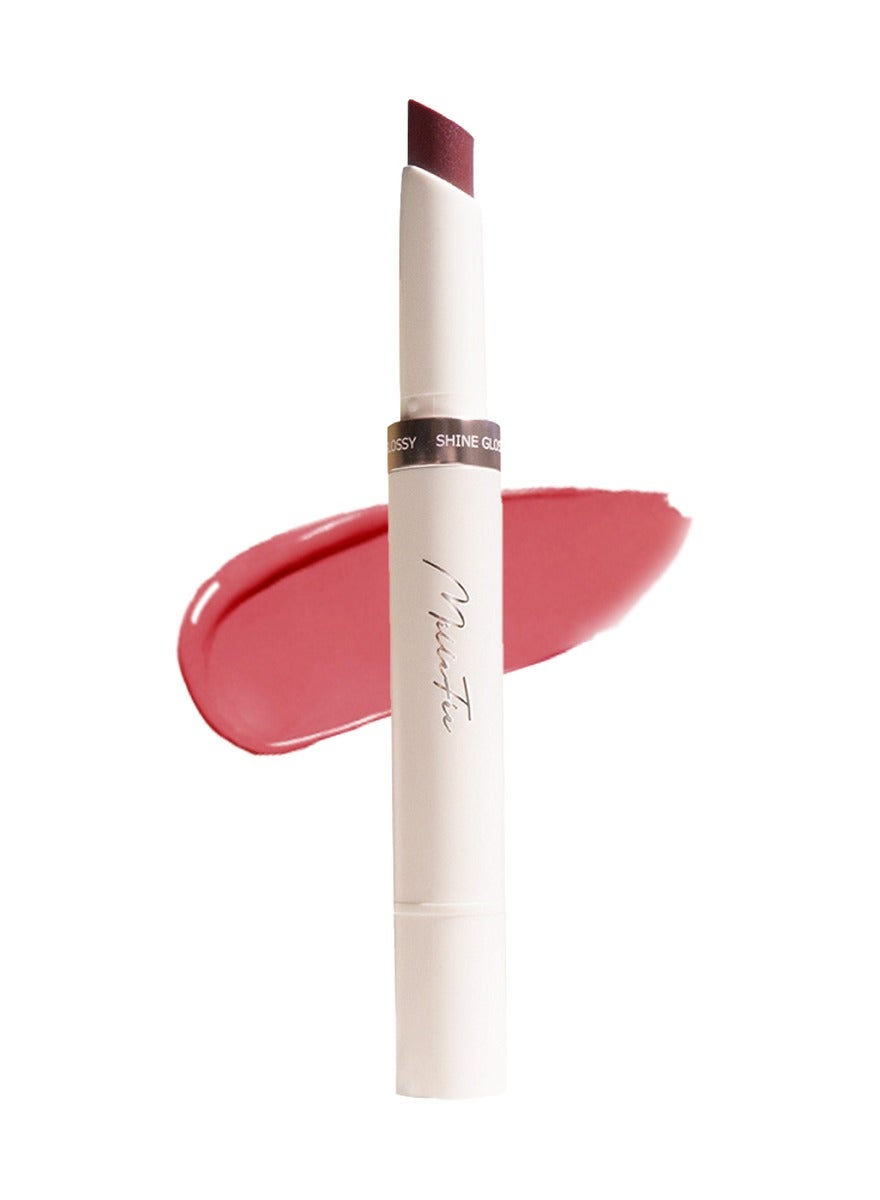 MilleFée Glow Lips Luster Lipstick for Anti-Falling & Highly Moisturizing Sparkling Finish-01 Gleaming Fig