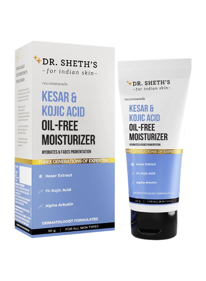 Dr. Sheth's Kesar & Kojic Acid Oil-Free Moisturizer-50g