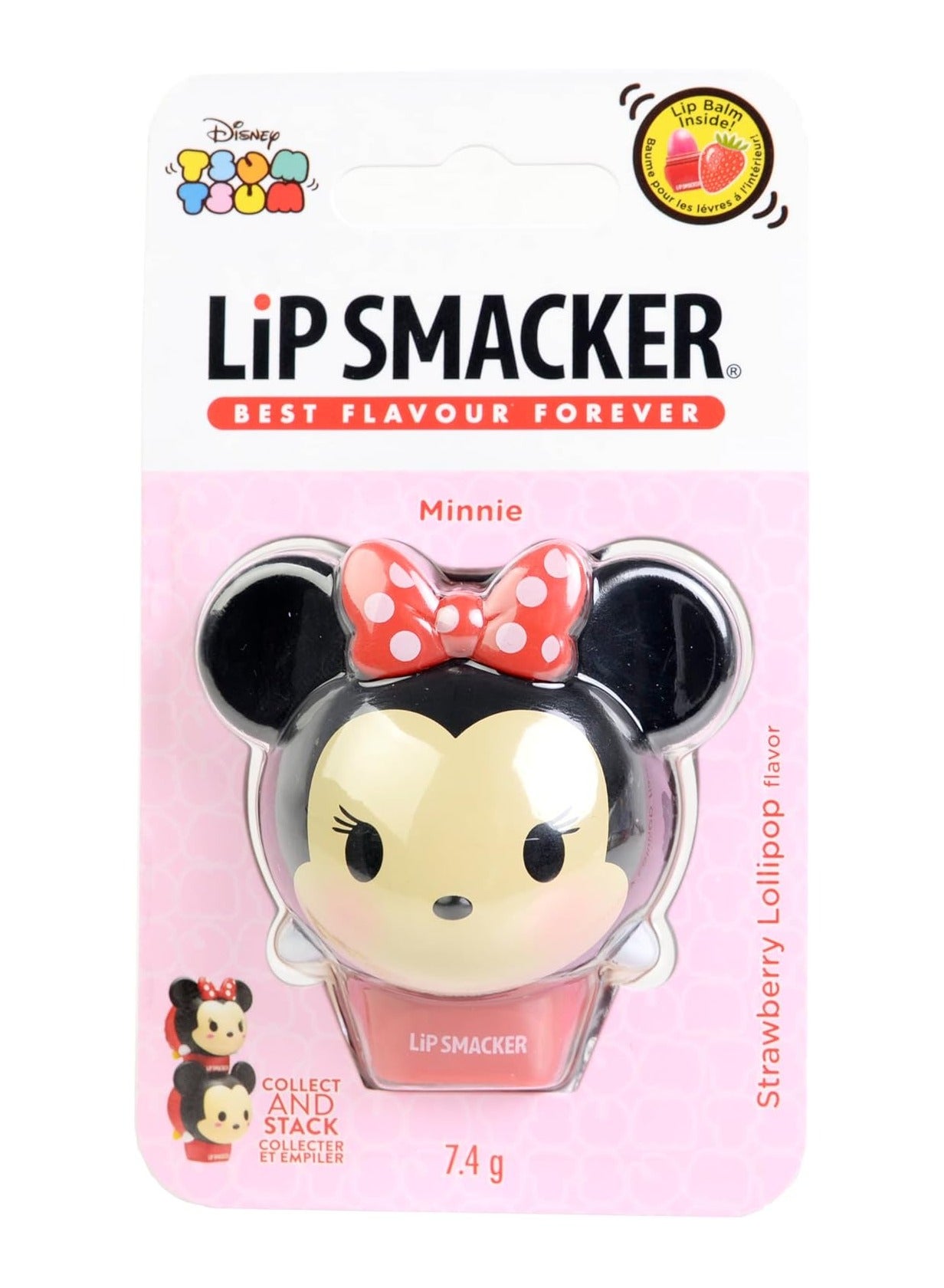 Lip Smacker Disney Tsum Tsum Balms - 7.4g, Minnie Strawberry Lollipop Flavor
