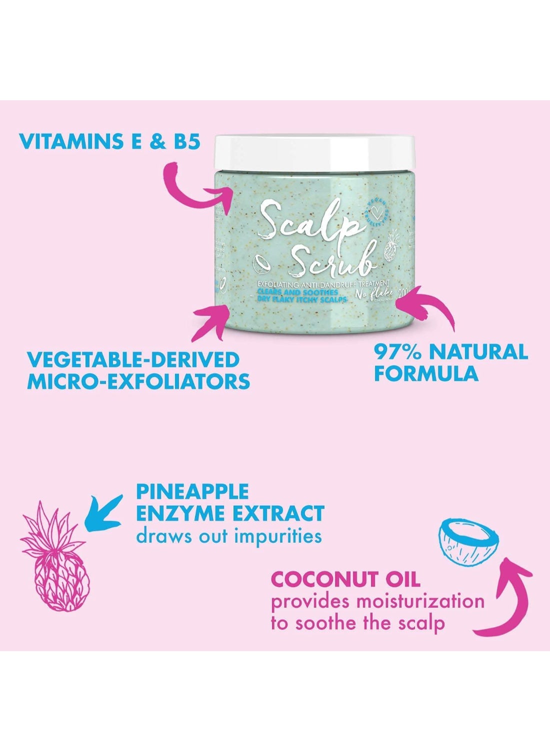 Purifying & Exfoliating Scalp Scrub - Removes Buildup, Unclogs Follicles & Soothes the Scalp for a Healthy Environment - image 3