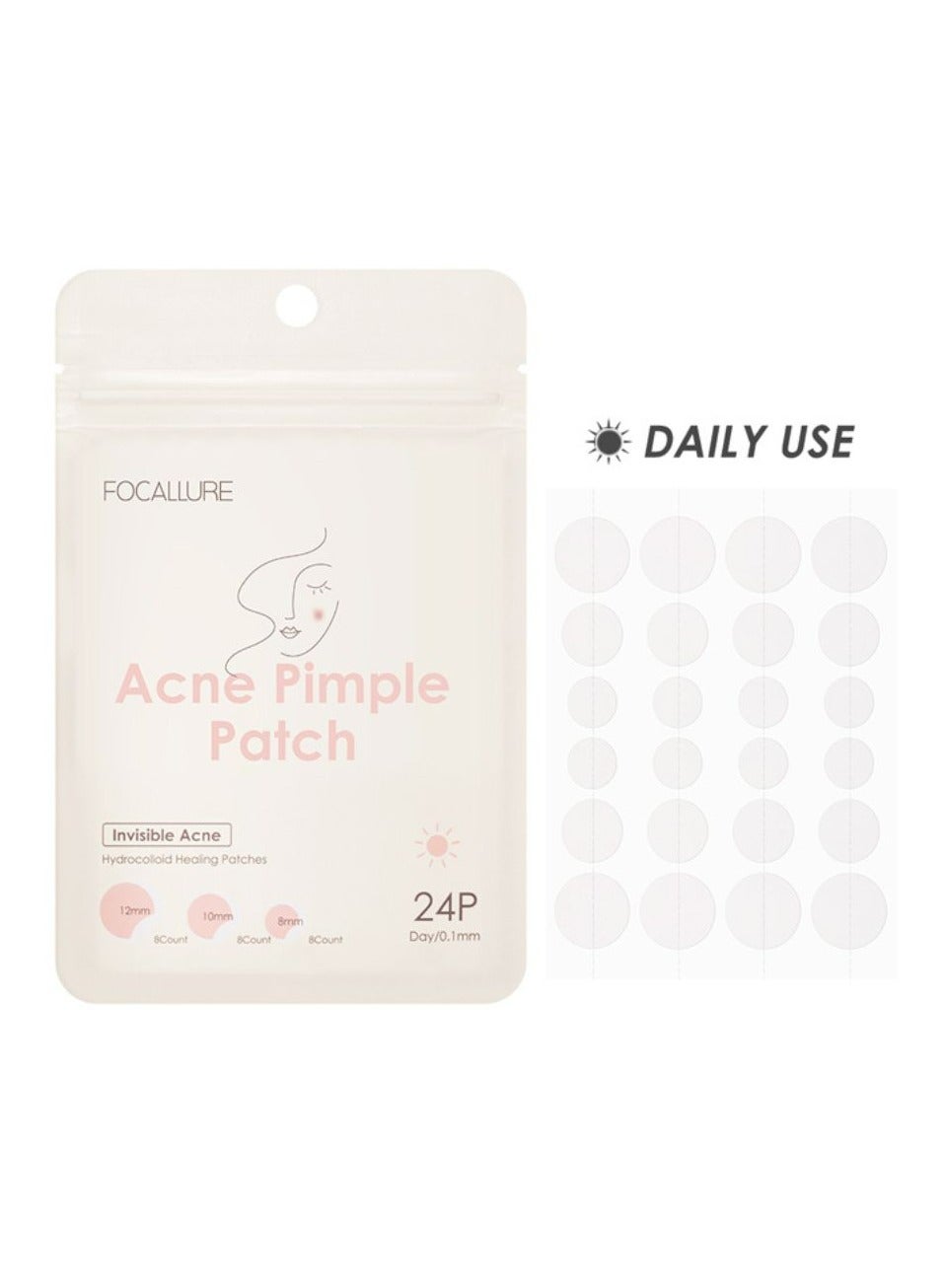 Invisible Acne Pimple Patch for Daily Use 2 Pcs