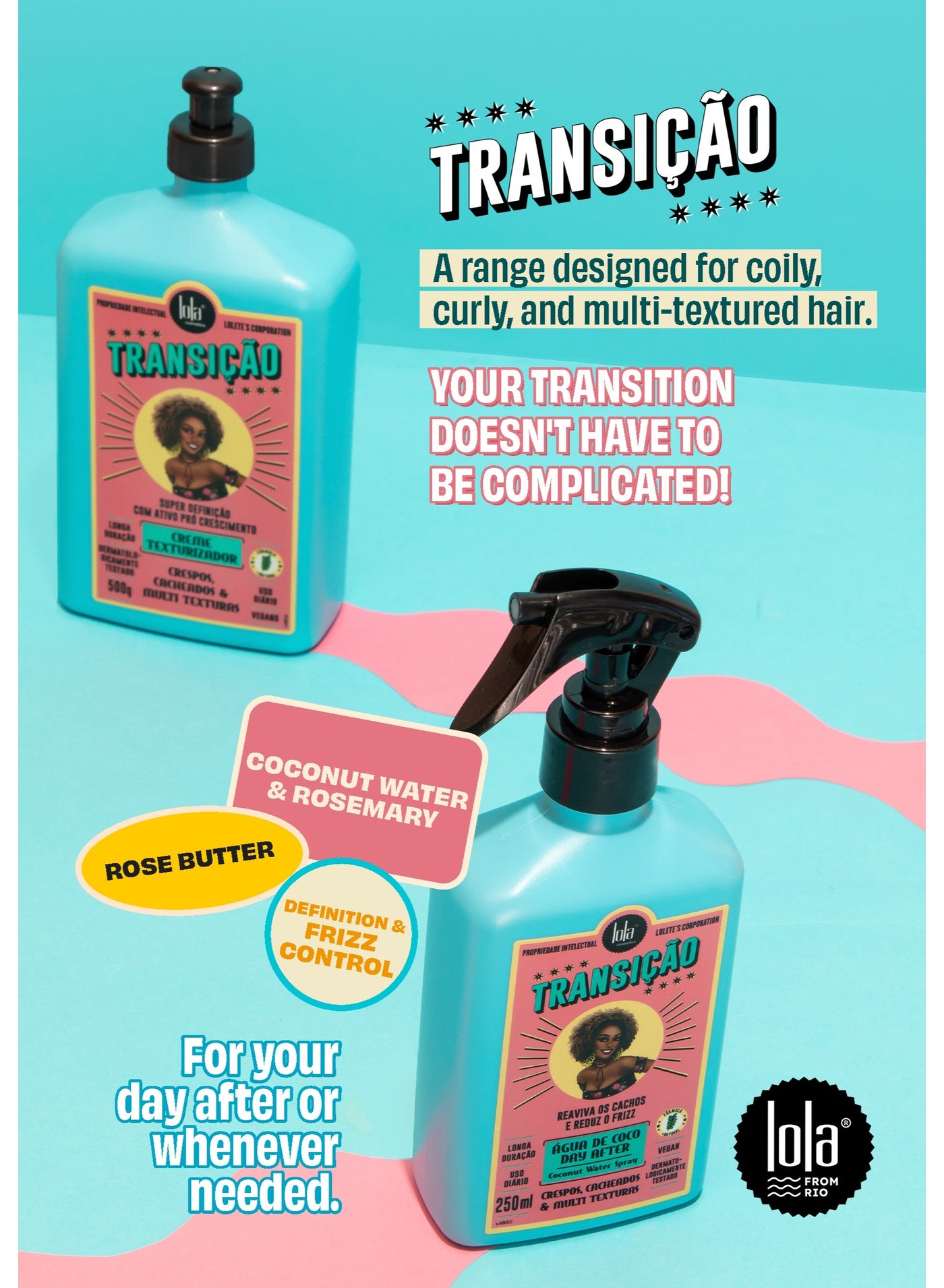 Transicao Coconut Water Spray Natural Texture Regainer For Coily & Curly Hair 250 mL - image 3
