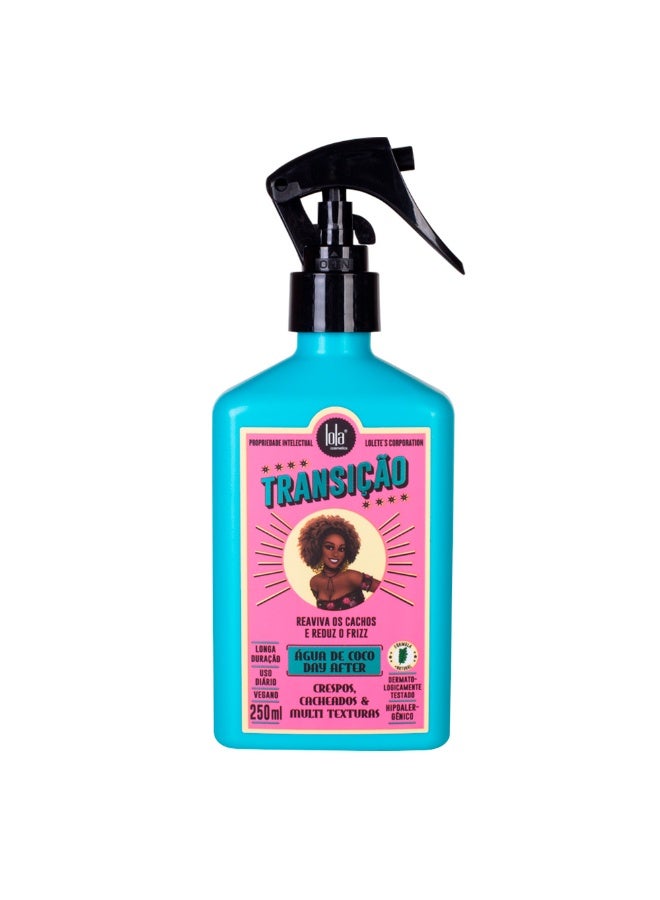 Transicao Coconut Water Spray Natural Texture Regainer For Coily & Curly Hair 250 mL