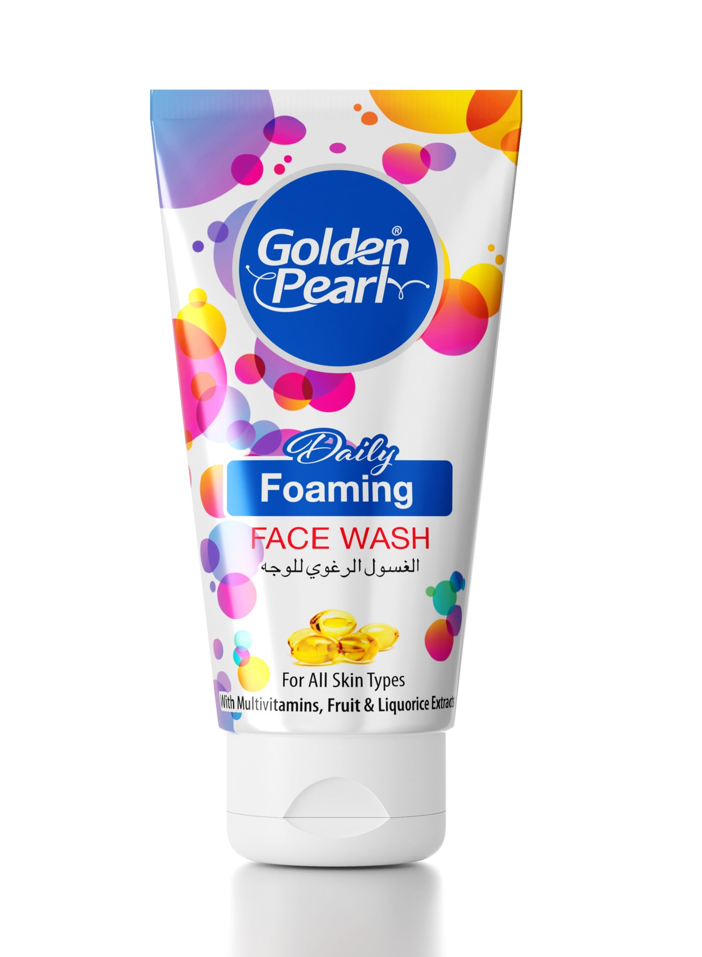 Golden Pearl Foaming Face Wash For Bright & Radiant Beauty For All Skin Types With Multivitamins, Fruit & Liquorice Extracts 150ml