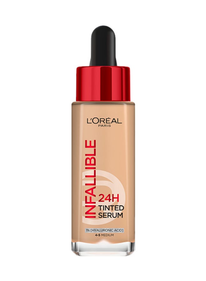 24H Infallible Tinted Serum Shade Medium 4-5