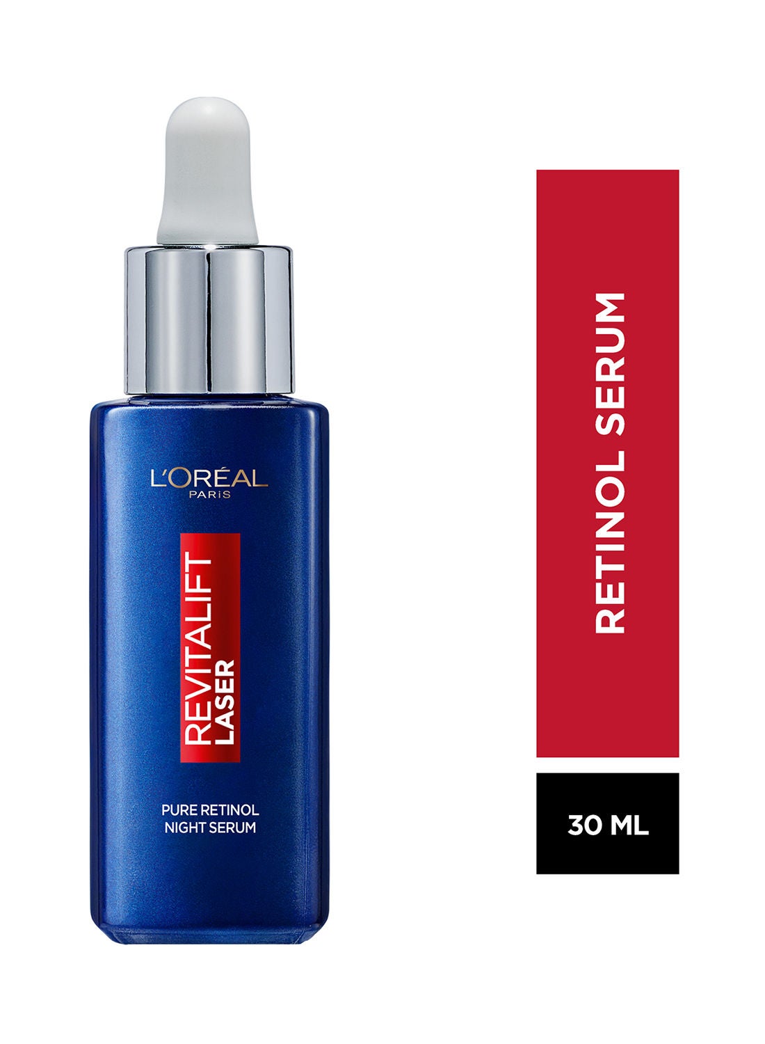 Pure Retinol Night Serum, Revitalift Laser Face Serum, Deep Anti-Wrinkle Serum, 30ml