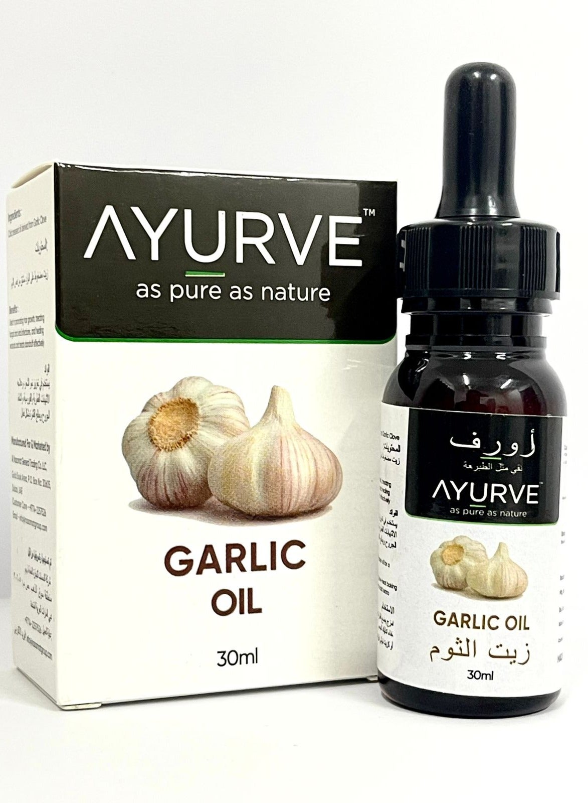 Pure Garlic Oil 30ml – 100% Natural Essential Oil for Hair Growth, Skin & Immunity Support