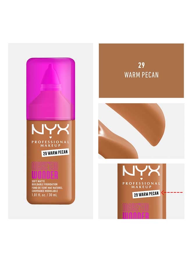 Make 'EM Wonder, 24H Soft Matte Foundation, Undetectable  Finish, Warm Pecan - image 5
