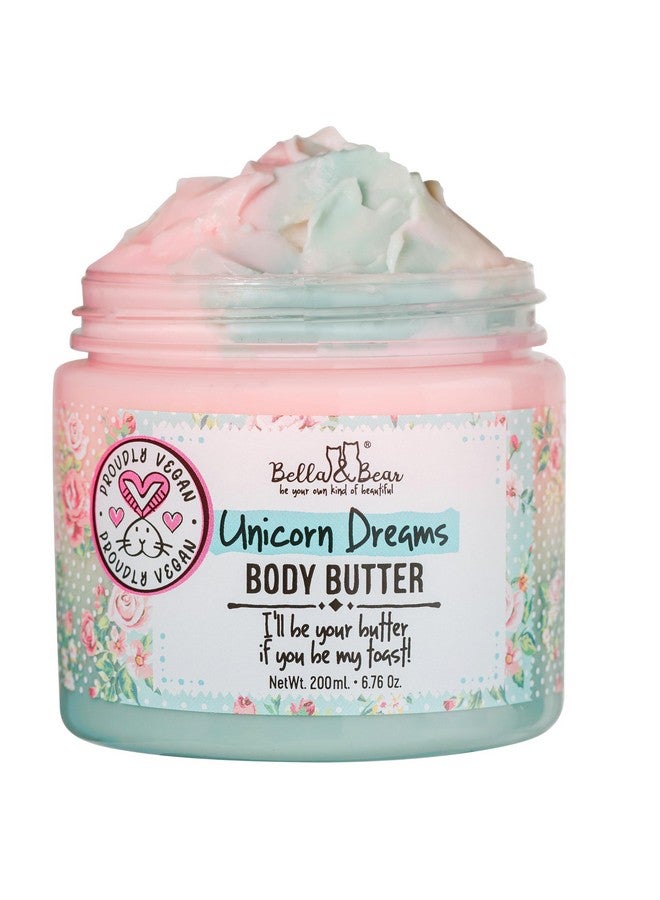 Bella & Bear Unicorn Dreams Body Butterskin Care Vegan Crueltyfree Nourishing Butter Creamhydrating & Moisturizing Skincareall Skin Types