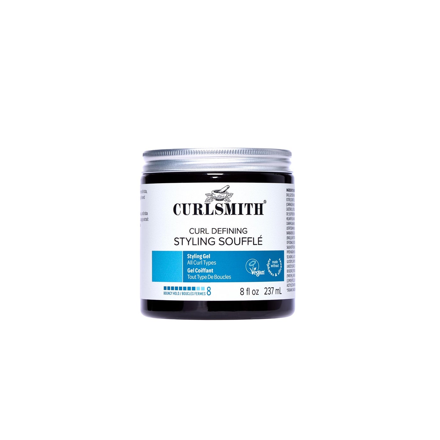 CURLSMITH - Curl Defining Styling SoufflÃ© - Vegan Medium Hold Styling Gel for Wavy, Curly and Coily Hair (8oz)