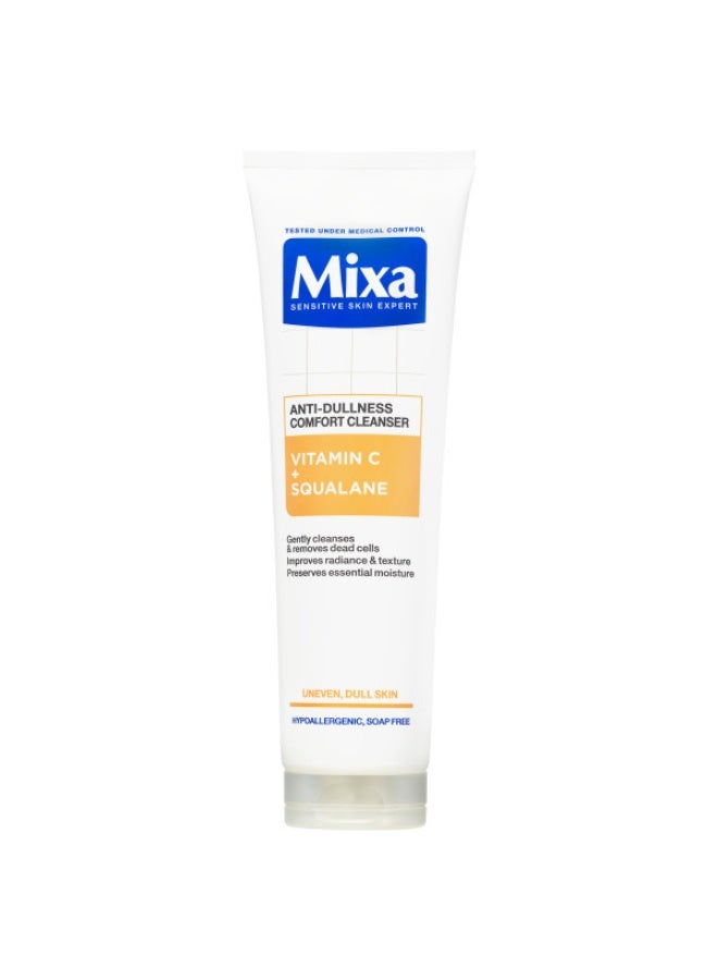 Sensitive Skin Expert Anti-Dullness Comfort Cleanser With Vitamin C + Squalane Gentle Cleanses & Removes Dead Cells Improves Radiance & Texture Preserves Essential Moisture 150 ml