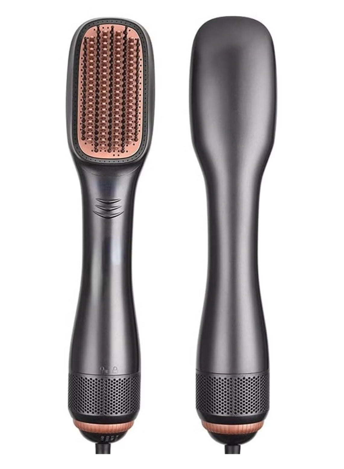 Joy Professional 2-in-1 Ionic Hair Dryer and Styling Brush with Multiple Heat Settings, Frizz Control, and Detangling Side Combs