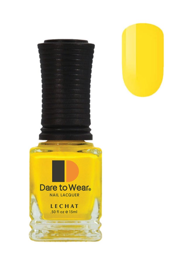 Nail Polish Super Shine Long Wear Lacquer Quick Drying Nail Color Resists Chips Fading Lasts Up To 3 Weeks Precise Application In One Stroke Nail Paint Lemon Drop Dw118
