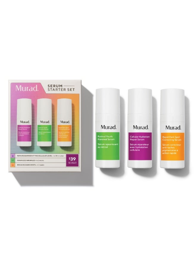 Anti-Aging & Brightening Skincare Serum Starter Set - Includes a Curated Collection of Best-Selling Serums for a Comprehensive Routine (Set)