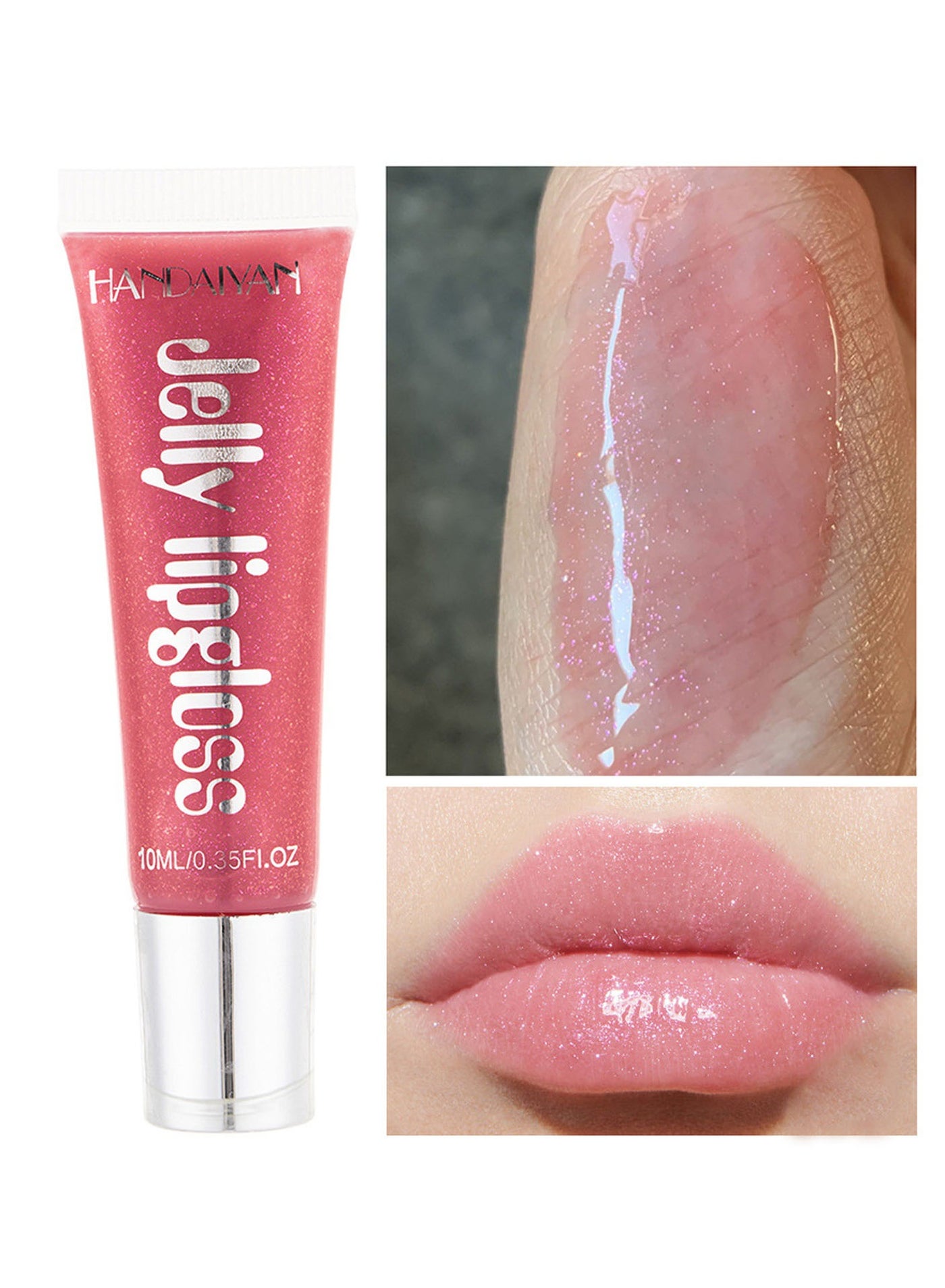 Lip Gloss Hydrating Moisturizing Long Lasting High Glossy Jelly Lip Stain Super Gloss Balm Oil Tinted Treatment Lip Glow Glass Shine Glitter Makeup Beauty Colored Bright Lifter For Women Girls