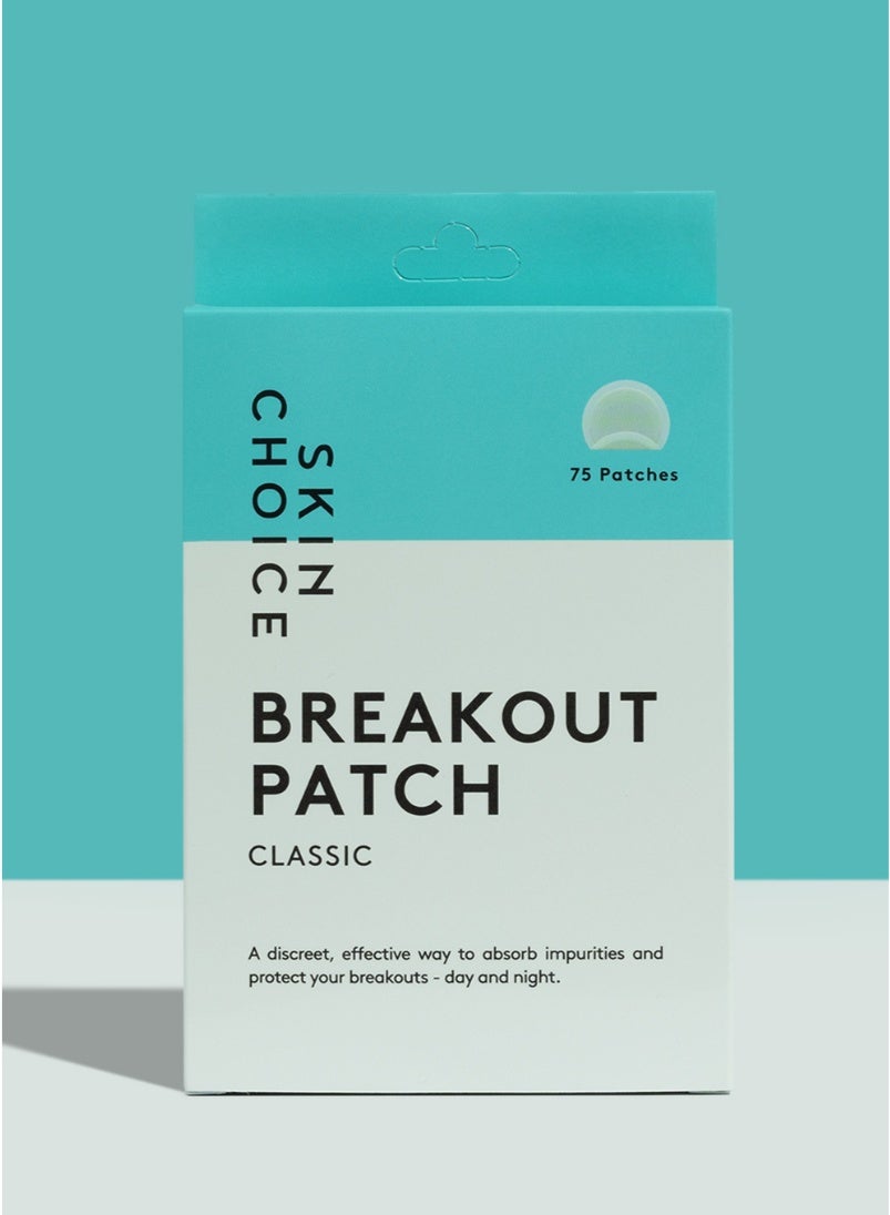 SkinChoice Breakout Patch Classic - Pack of 75 - Hydrocolloid Pimple Patches - Vegan, Fragrance-free, Gluten-free, Latex-free, Parabens-free, Sulfates-free, Cruelty-free for Face and Body - image 2