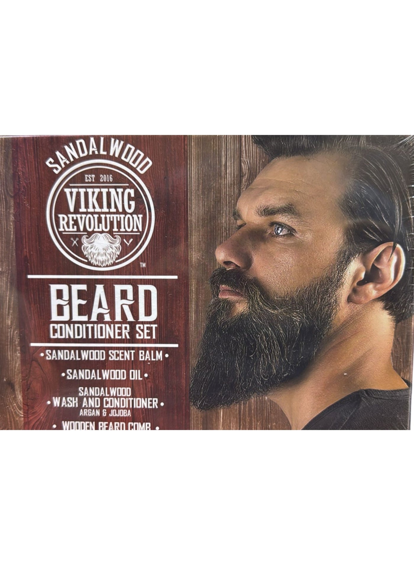 Ultimate Conditioner for Men's Beard Grooming - Softens, Smoothes and Soothes Beard Itch- Contains Wash, Conditioner, Oil, Balm and Comb- Sandalwood Scent