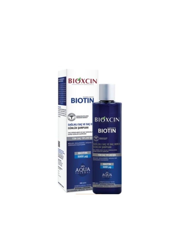 Biotin Shampoo (300 ml) – Strengthening Hair Care for Hair Loss & Thinning Hair, with Biotin & BioComplex B11, Sulfate-Free, Dermatologically Tested