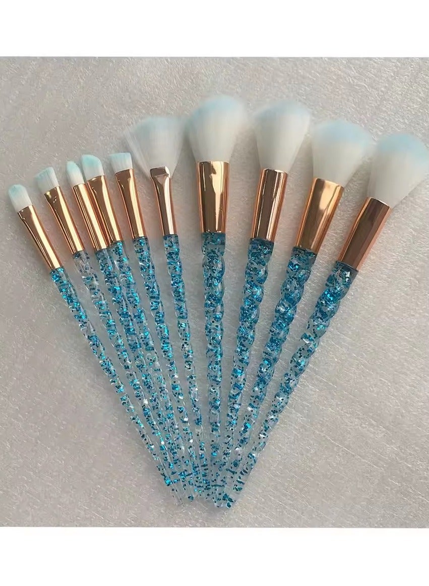 Unicorn Makeup Brushes Sets Maquiagem Foundation Powder Cosmetic Blush Eyeshadow Women Beauty Glitter Make Up Brush Tools
